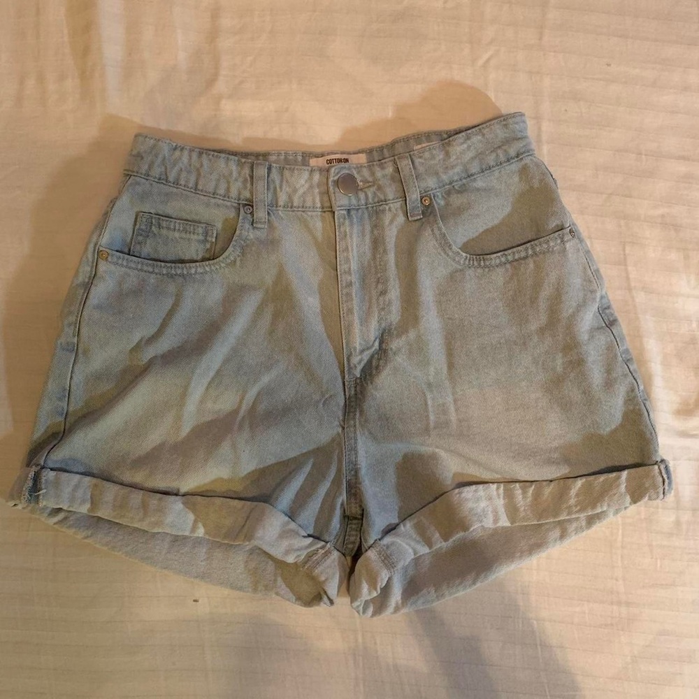 High rise mom denim shorts